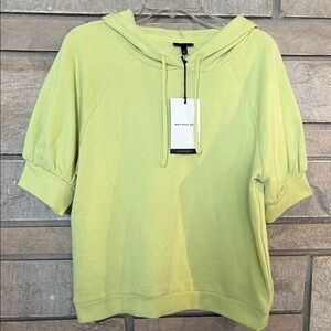 Who What Wear Lime Sherbet Hoodie Sweatshirt
